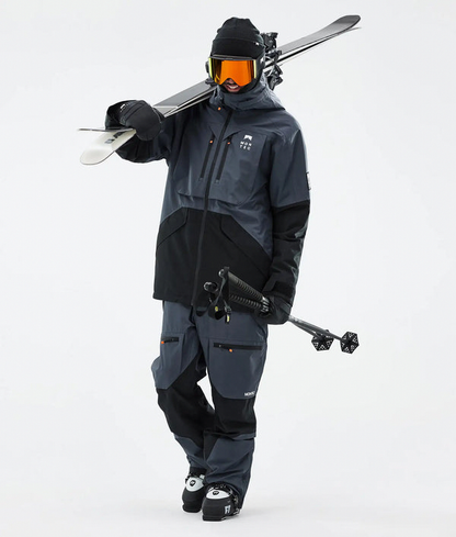 Arch Herren-Skijacke – Metallblau / Schwarz